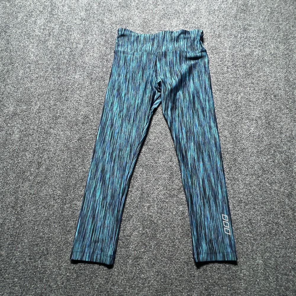 Lorna Jane Teal Space Dye Cropped Leggings High Rise Activewear 7/8 Yoga Pants - Picture 1 of 8